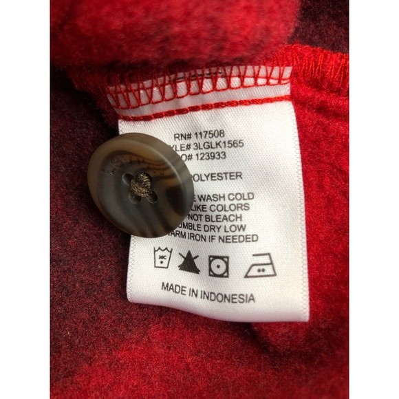 Levi Strauss Size Large Women’s Buffalo Plaid Fleece Jacket - Picture 10 of 12